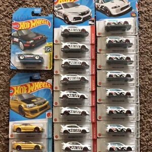 Hot Wheels Honda Lot Civic Type R Police Crx Civic Custom Civic Si Gold